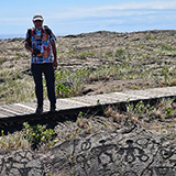 Hawaje; Puuloa Petroglyphs (Big Island, Hawaii Volcanoes National Park, Kahaualeʻa Natural Area Reserve)