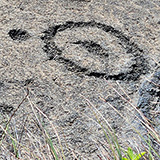 Hawaje; Puuloa Petroglyphs (Big Island, Hawaii Volcanoes National Park, Kahaualeʻa Natural Area Reserve)