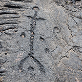 Hawaje; Puuloa Petroglyphs (Big Island, Hawaii Volcanoes National Park, Kahaualeʻa Natural Area Reserve)